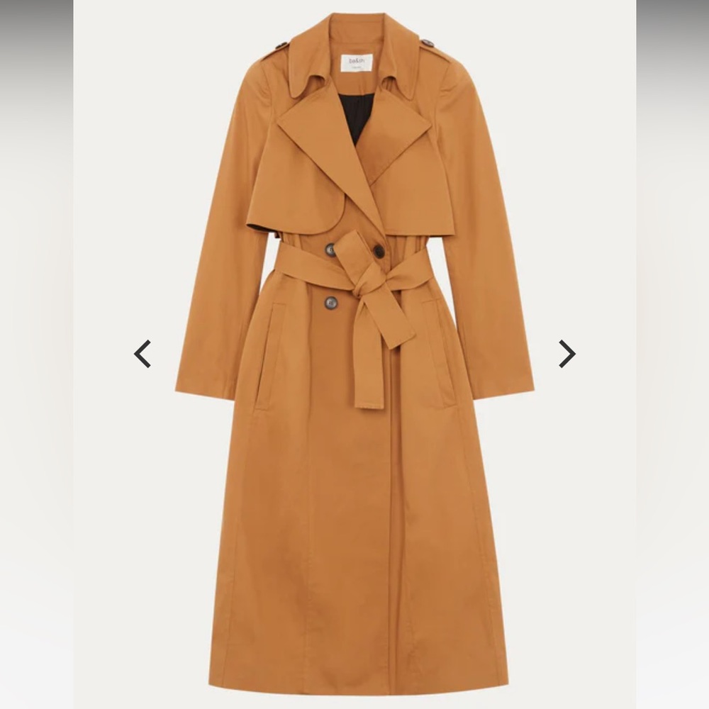BA&SH Cleder Camel Classic Trench Coat 0
